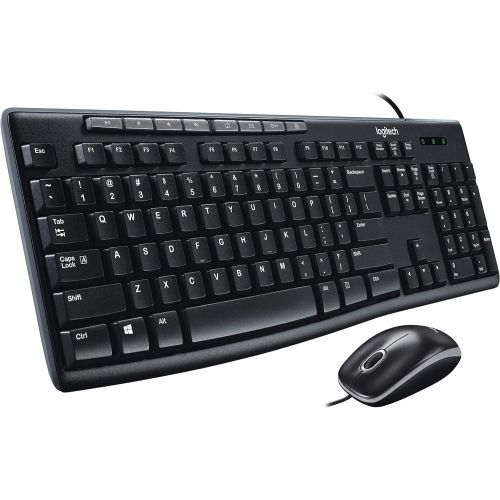 로지텍 Logitech Media Combo MK200 Full-Size Keyboard and High-Definition Optical Mouse