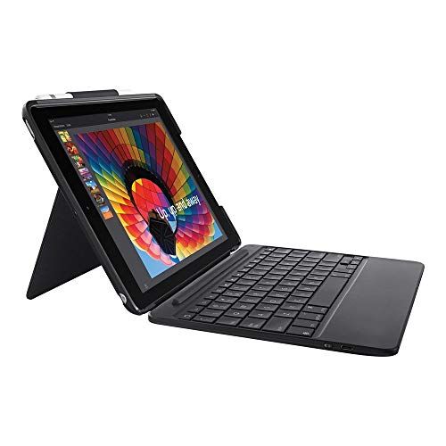 로지텍 Logitech Slim Combo Case with Detachable Backlit Bluetooth Keyboard for iPad (5th & 6th Generation)