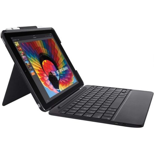 로지텍 Logitech Slim Combo Case with Detachable Backlit Bluetooth Keyboard for iPad (5th & 6th Generation)