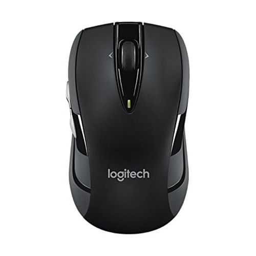 로지텍 Logitech M545 Wireless Mouse  Side-to-Side Scroll Wheel and 2-Thumb Buttons Make Computer and Laptop Navigation Effortless, Ergonomic Shape for Right/Left Hand Use, USB Unifying R