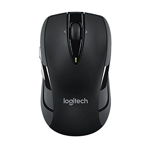 로지텍 Logitech M545 Wireless Mouse  Side-to-Side Scroll Wheel and 2-Thumb Buttons Make Computer and Laptop Navigation Effortless, Ergonomic Shape for Right/Left Hand Use, USB Unifying R