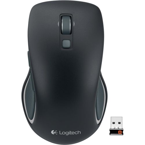 로지텍 Logitech M560 Wireless Mouse  Hyper-fast Scrolling, Full-Size Ergonomic Design for Right or Left Hand Use, Microsoft Windows Shortcut Button, and USB Unifying Receiver for Compute