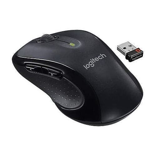 로지텍 Logitech M510 Wireless Mouse with A Ultra Soft Travelers Pouch, Bundle Includes M510 Wireless Mouse + 2 Energizer AA Batteries + Quality Photo Travel Pouch.