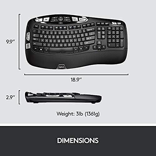 로지텍 Logitech MK570 Comfort Wave Wireless Combo