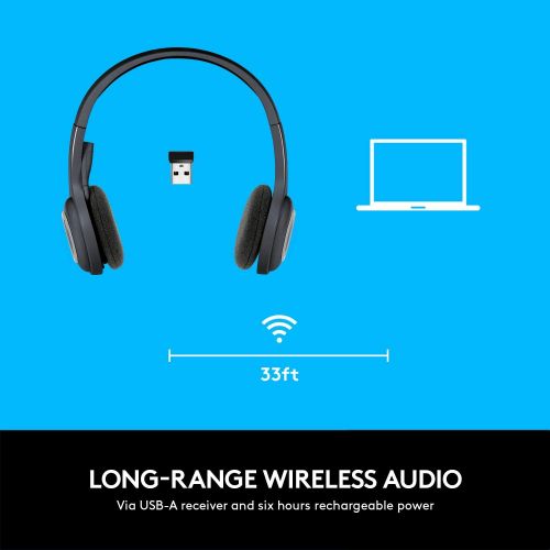 로지텍 Logitech Over-The-Head Wireless Headset H600