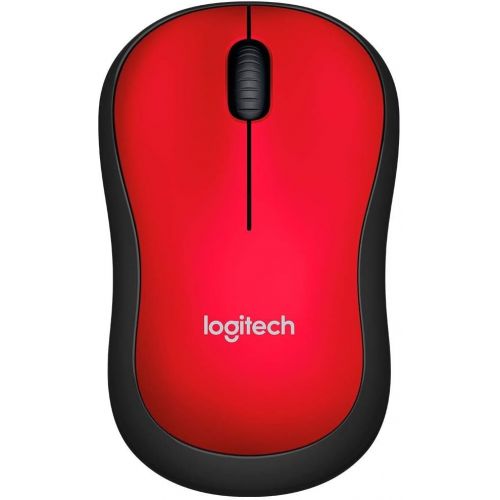 로지텍 Logitech M185 Wireless Optical Mouse 2.4 GHz, Red (910-003635)