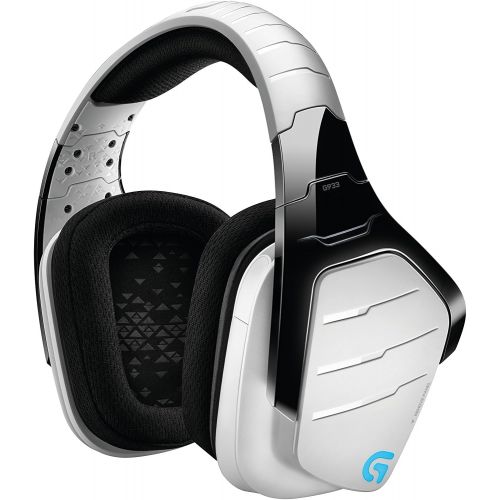 로지텍 Logitech G933 Artemis Spectrum, Wireless RGB 7.1 Dolby and DTS Headphone Surround Sound Gaming Headset, White