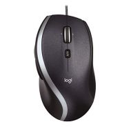 Logitech M500 Corded Mouse  Wired USB Mouse for Computers and Laptops, with Hyper-Fast Scrolling, Dark Gray