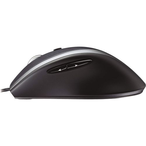 로지텍 Logitech M500 Corded Mouse  Wired USB Mouse for Computers and Laptops, with Hyper-Fast Scrolling, Dark Gray