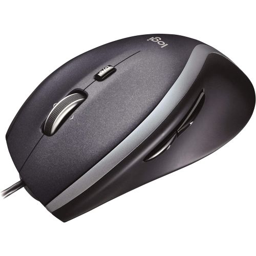 로지텍 Logitech M500 Corded Mouse  Wired USB Mouse for Computers and Laptops, with Hyper-Fast Scrolling, Dark Gray