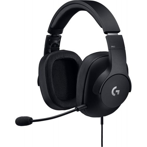 로지텍 Logitech G Pro Gaming Headset with Pro Grade Mic for Pc, PC VR, Mac, Xbox One, Playstation 4, Nintendo Switch