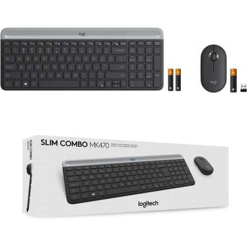 로지텍 Logitech MK470 Slim Wireless Combo - Graphite