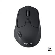 Logitech M720 Triathalon Multi-Device Wireless Mouse  Easily Move Text, Images and Files Between 3 Windows and Apple Mac Computers Paired with Bluetooth or USB, Hyper-Fast Scrolli
