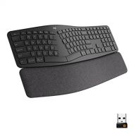 Logitech Ergo K860 Wireless Ergonomic Keyboard with Wrist Rest - Split Keyboard Layout for Windows/Mac, Bluetooth or USB Connectivity