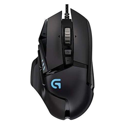 로지텍 Logitech G502 Proteus Spectrum RGB Tunable Gaming Mouse, 12,000 DPI On-The-Fly DPI Shifting, Personalized Weight and Balance Tuning with (5) 3.6g Weights, 11 Programmable Buttons