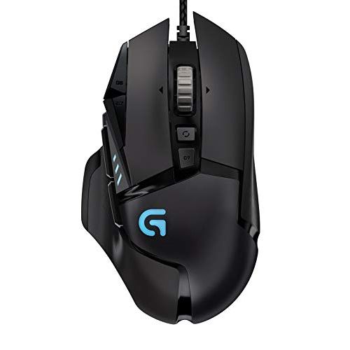 로지텍 Logitech G502 Proteus Spectrum RGB Tunable Gaming Mouse, 12,000 DPI On-The-Fly DPI Shifting, Personalized Weight and Balance Tuning with (5) 3.6g Weights, 11 Programmable Buttons