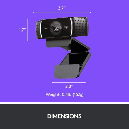 로지텍 Logitech C922x Pro Stream Webcam  Full 1080p HD Camera