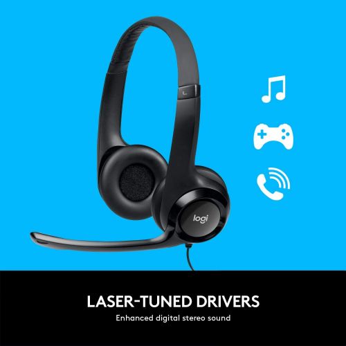 로지텍 Logitech USB Headset H390 with Noise Cancelling Mic