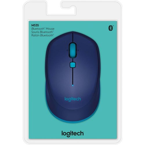 로지텍 Logitech M535 Bluetooth Mouse  Compact Wireless Mouse with 10 Month Battery Life works with any Bluetooth Enabled Computer, Laptop or Tablet running Windows, Mac OS, Chrome or And