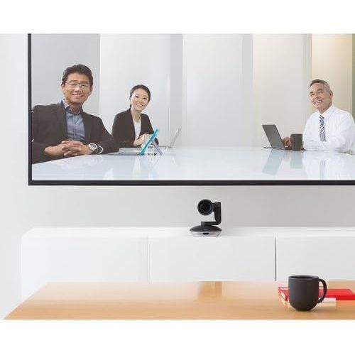 로지텍 Logitech PTZ PRO 2 Video Camera for Conference Rooms, HD 1080p Video - Auto-focus USB Black/Silver