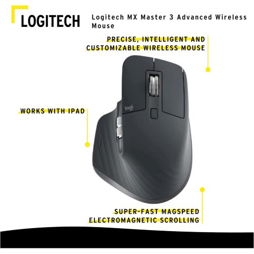로지텍 Logitech MX Keys Wireless Illuminated Keyboard Bundle with MX Master 3 Advanced Wireless Mouse and MX Palm Rest