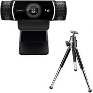 Logitech HD C922 Pro Stream Webcam, 1080p Camera Streaming Webcam, Records Streams Your Gaming Sessions in Rich HD Streaming, Background Replacement Tripod Included