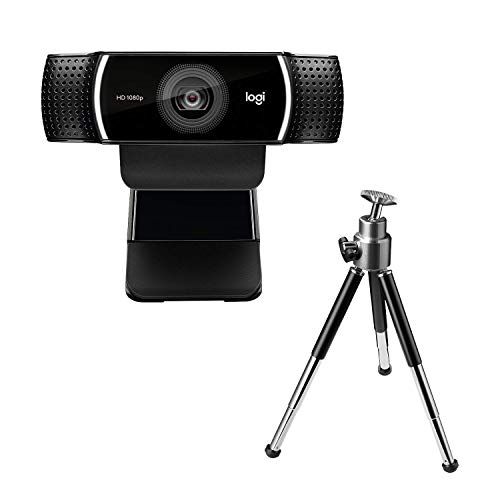 로지텍 Logitech C922 Pro Stream Webcam 1080P Camera for HD Video Streaming & Recording 720P at 60Fps with Tripod Included