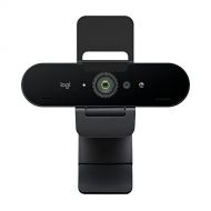 Logitech Brio 4K Webcam, Ultra 4K HD Video Calling, Noise-Canceling mic, HD Auto Light Correction, Wide Field of View, Works with Microsoft Teams, Zoom, Google Voice, PC/Mac/Laptop