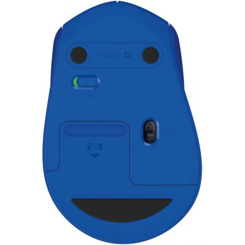 로지텍 Logitech Wireless Mouse M280 - Bleu Souris optique sans fil -