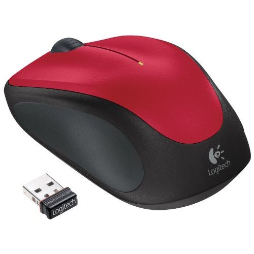 로지텍 Logitech M235 Mouse, Wireless Red, 910-002497 (Red)