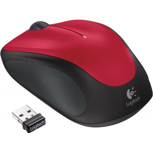로지텍 Logitech M235 Mouse, Wireless Red, 910-002497 (Red)