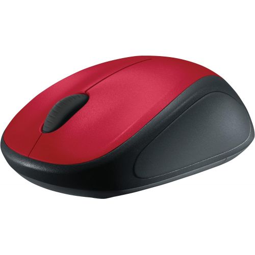 로지텍 Logitech M235 Mouse, Wireless Red, 910-002497 (Red)