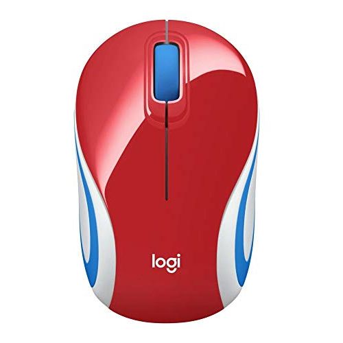 로지텍 Logitech M187 Wireless Mini Mouse Red