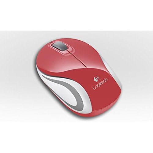 로지텍 Logitech M187 Wireless Mini Mouse Red