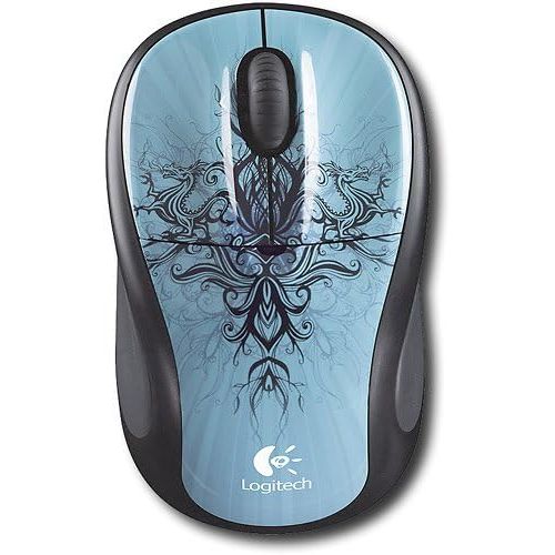 로지텍 Logitech M305 Nano Wireless Notebook Mouse BLUE/BLACK DRAGON