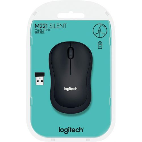 로지텍 Logitech M221 Silent Wireless Mouse- Charcoal