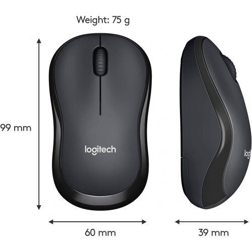 로지텍 Logitech M221 Silent Wireless Mouse- Charcoal