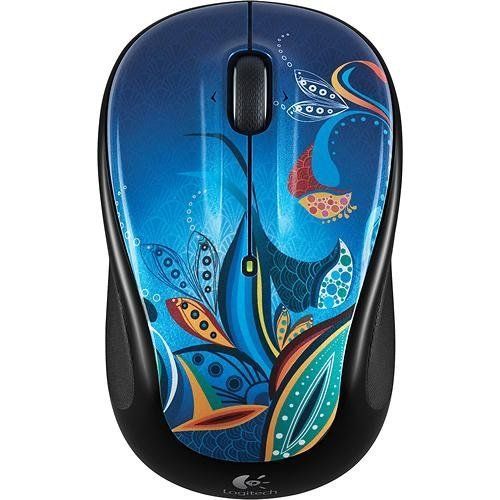 로지텍 Logitech - Color Collection M325 Wireless Optical Mouse - Paisley Pond Blue