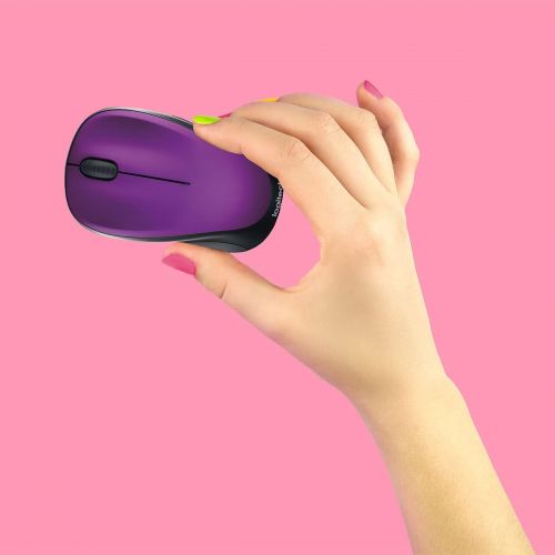 로지텍 Logitech Wireless Mouse m317 with Unifying Receiver, Vivid Violet