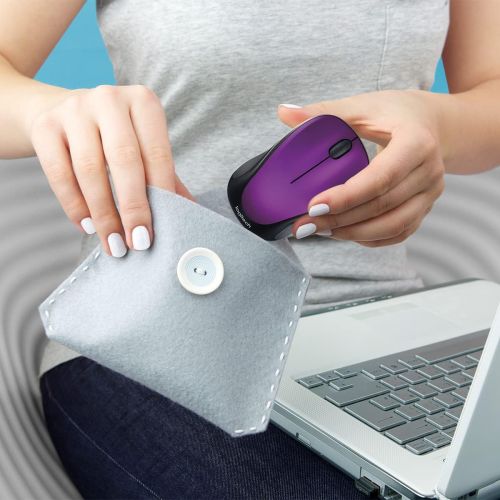 로지텍 Logitech Wireless Mouse m317 with Unifying Receiver, Vivid Violet