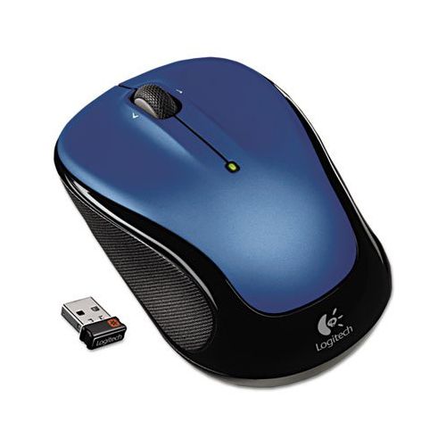 로지텍 A better mix of precision and comfort with scrolling designed for Web use. - LOGITECH, INC. M325 Wireless Mouse, Right/Left, Blue