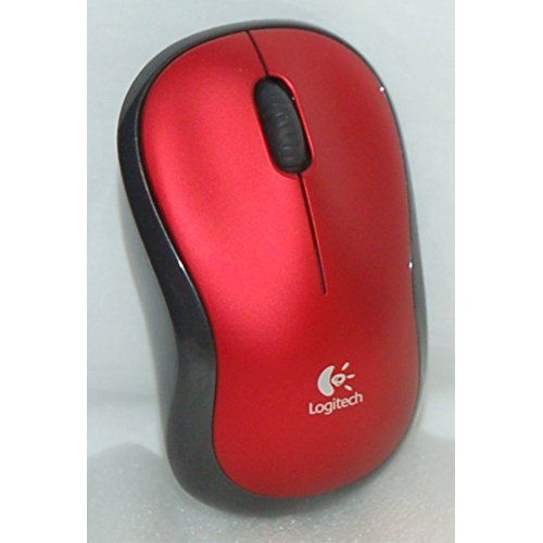 로지텍 Logitech Wireless Mouse Red/Black M185