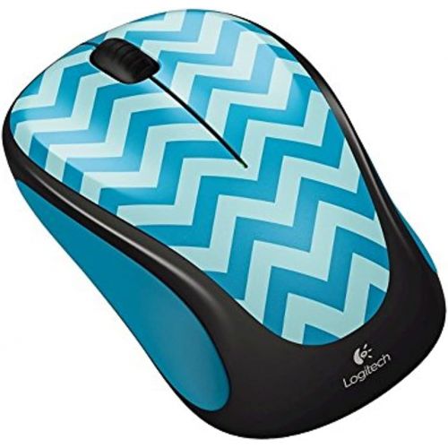 로지텍 Logitech M325c Wireless Optical Mouse, Teal Chevron