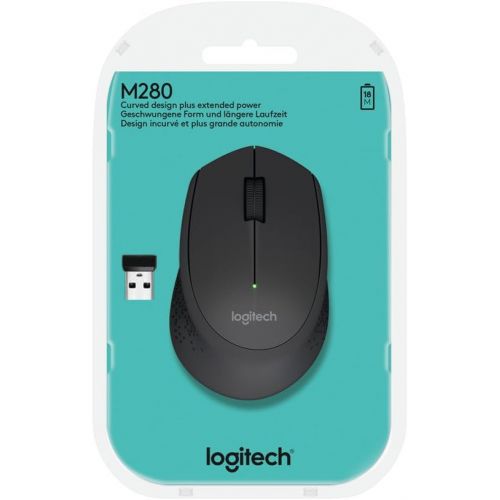 로지텍 Logitech M280 Mouse, Wireless Black, 2229439 (Black)