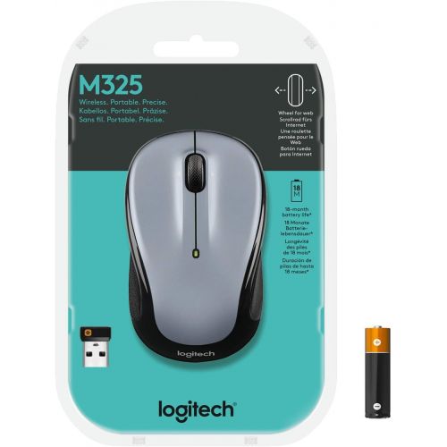 로지텍 Logitech M325 910-002334 Wireless Mouse Silver