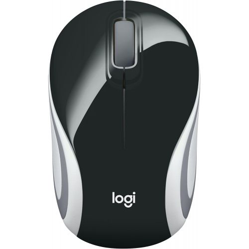 로지텍 Logitech Wireless Mini Mouse M187 & 14 Sleeve Bundle - Black/Gray Camo