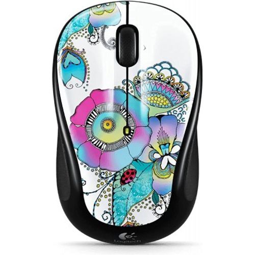 로지텍 Logitech M317 Lady on The Lily Wireless Mouse - Multicolor (910-003702)