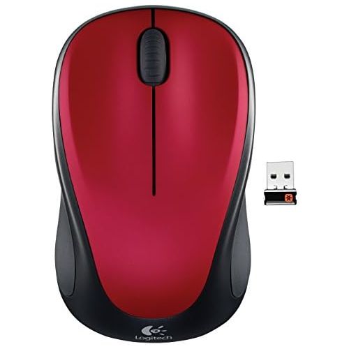 로지텍 Logitech Wireless Mouse m317 with Unifying Receiver, Red