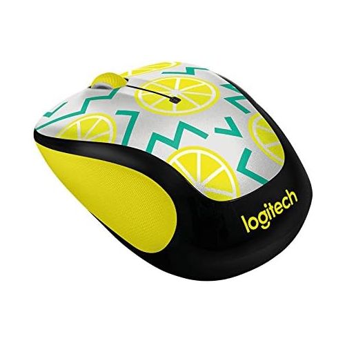 로지텍 Logitech Play Collection M325c Mouse - Optical - Wireless - Radio Frequency - Lemon - Usb - 1000 Dpi - Tilt Wheel - 5 Button[s]