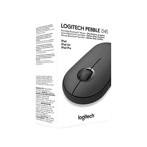 로지텍 Logitech Pebble i345 Wireless Bluetooth Mouse for iPad - Graphite